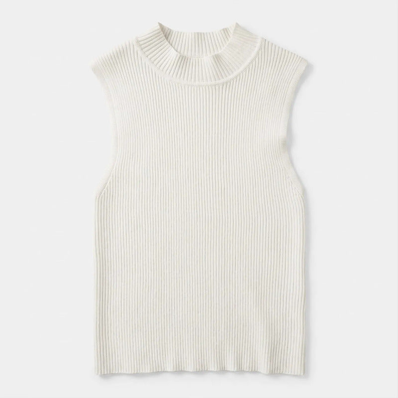 Blusa Cuello Alto Casual Para Mujer O43200 Marca Bobois® Beige Lisa M