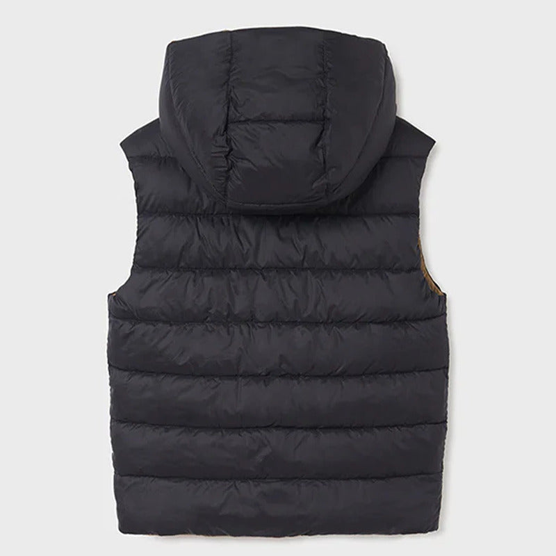 Chaleco Doble Vista Para Niño Mod.7367 Marca Mayoral® Negro 10 Años