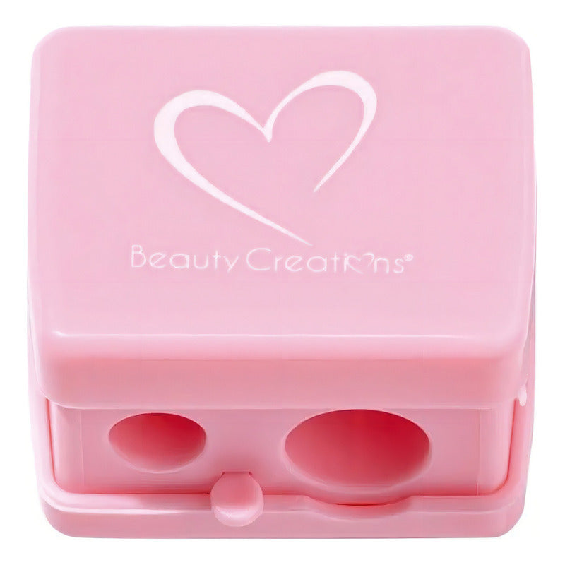 Sacapuntas Doble Con Tapa Para Maquillaje Beauty Creations Rosa