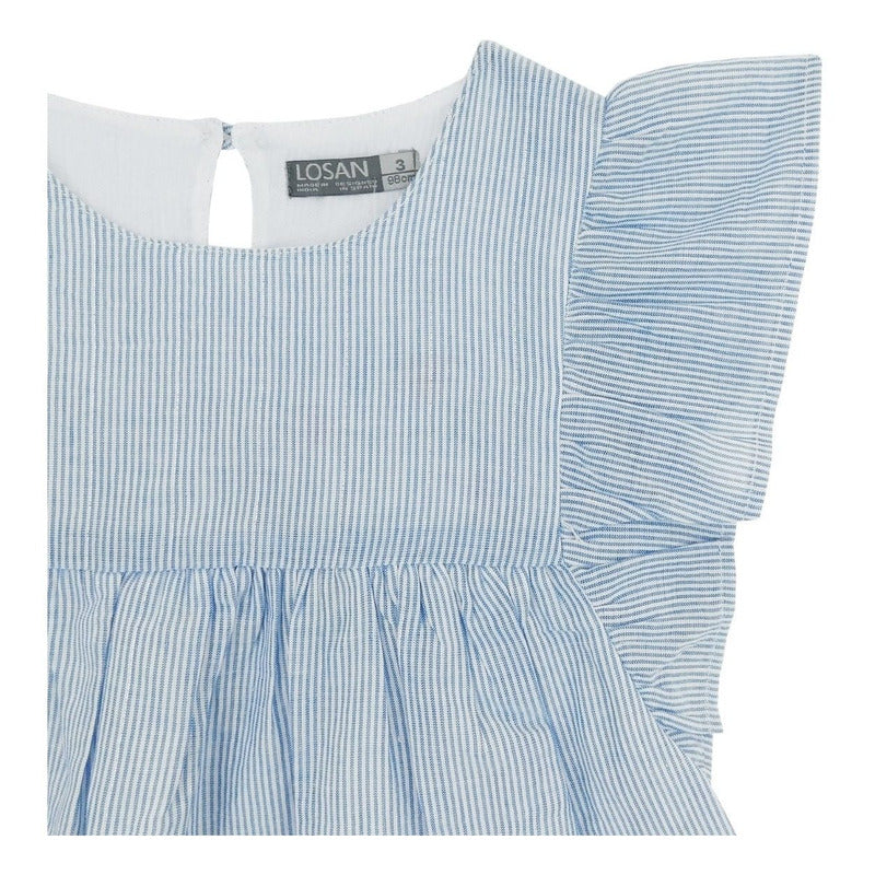 Blusa Ligera Holgada De Niña Mod.916-3003aa Marca Losan®