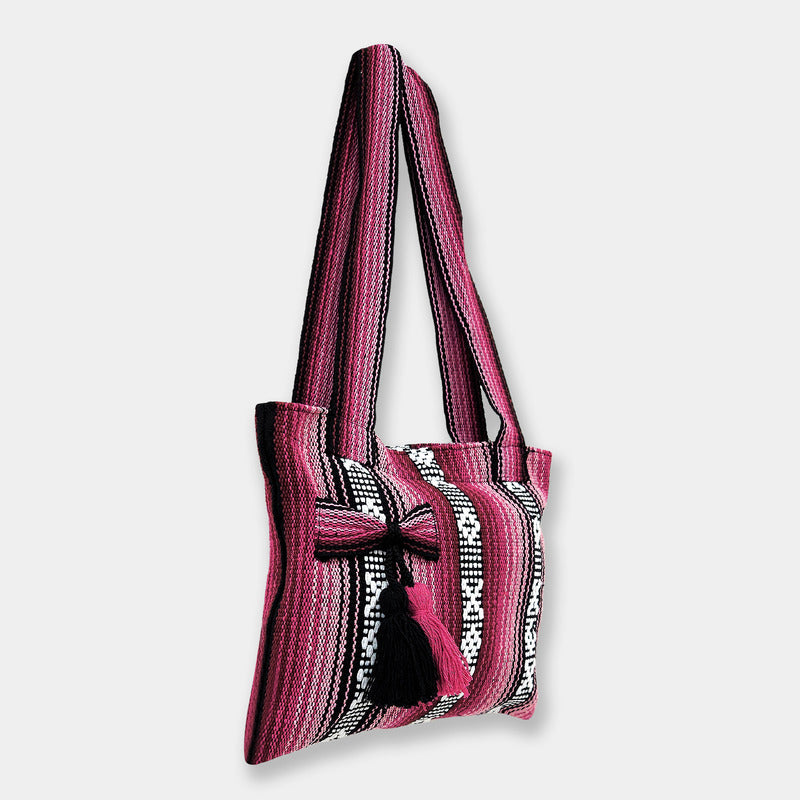 Bolsa Mini Artesanal Con Cierre 23x20cm Diseño Tradicional