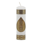 Set Para Bautizo Vela+concha+toalla+caja De Madera