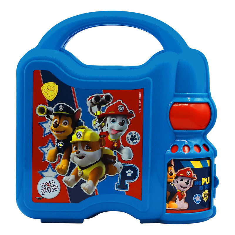 Lonchera Infantil De Plástico Con Botella Diseños Varios