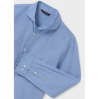 Camisa Casual Para Niño Mod.6142 Marca Mayoral® Azul Claro Puntos 14 Años