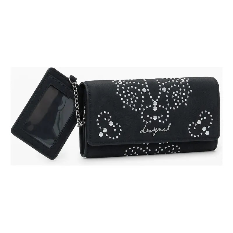 Cartera Con Tarjetero Para Mujer 25wayp46/2000 Desigual® Negro Floreado