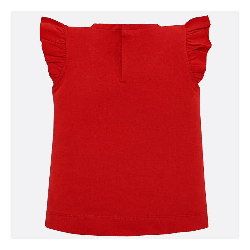 Blusa Para Niña Manga Corta Con Estampado Marca Mayoral®
