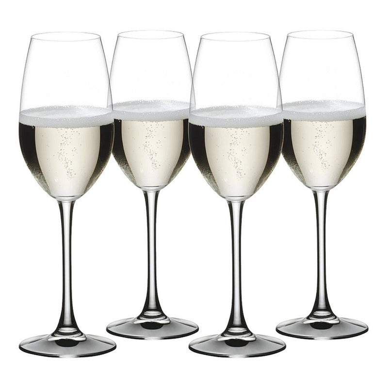 Set De 4 Copas De Champaña Vivino Cristal Supremo Nachtmann®