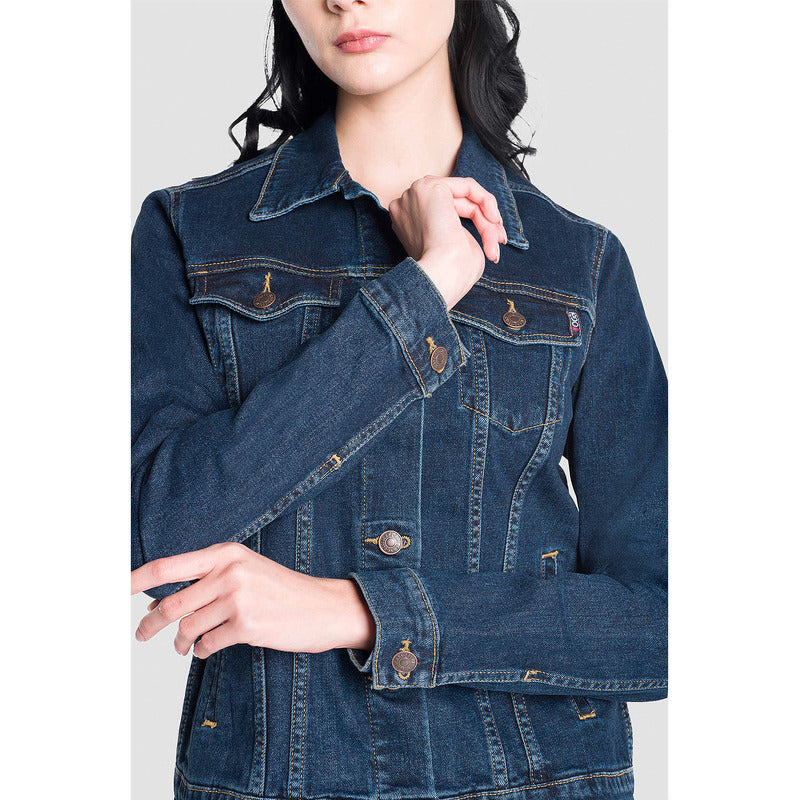 Chamarra Vaquera De Mezclilla Para Mujer Marca Oggi®