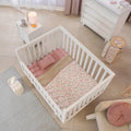 Cobertor Baby Siberia Cuna Sweet Vianney Floreado Rosa Claro