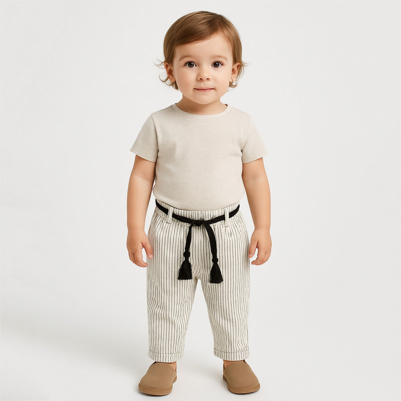 Pantalón Ligero Para Bebé Mod.1513 Crudo Marca Mayoral® Crudo Líneas 6 Meses