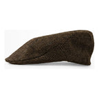 Boina Gorra Casual Retro Para Mujer Atemporal Marron Ch Rayas