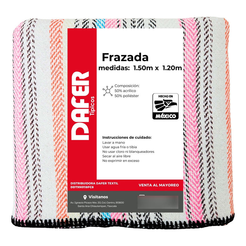 Frazada De Acrilico Afelpada Multiusos 1.20m X 1.50m Mod. Ac