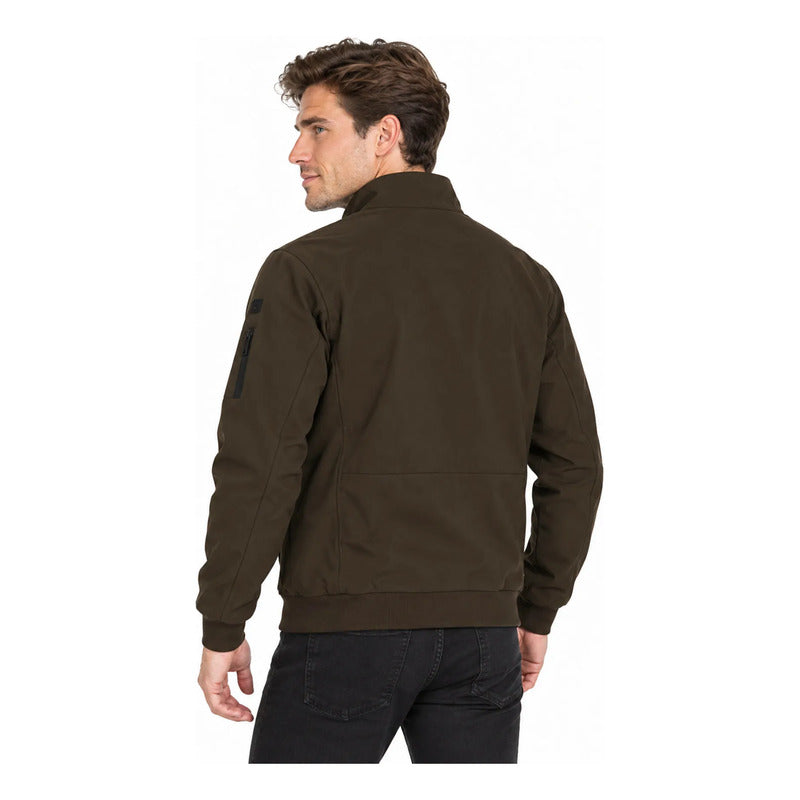 Chamarra Softshell De Hombre Mod. Cw90-pol8728 Greenlander® Marrón G Lisa
