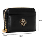 Cartera Monedero Con Cierre Para Dama M.ji620 Jaime Ibiza® Negro Liso