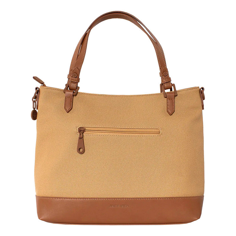 Bolso Satchel Para Dama Mod.ji 2931 Marca Jaime Ibiza® Carmelo Panal Chocolate