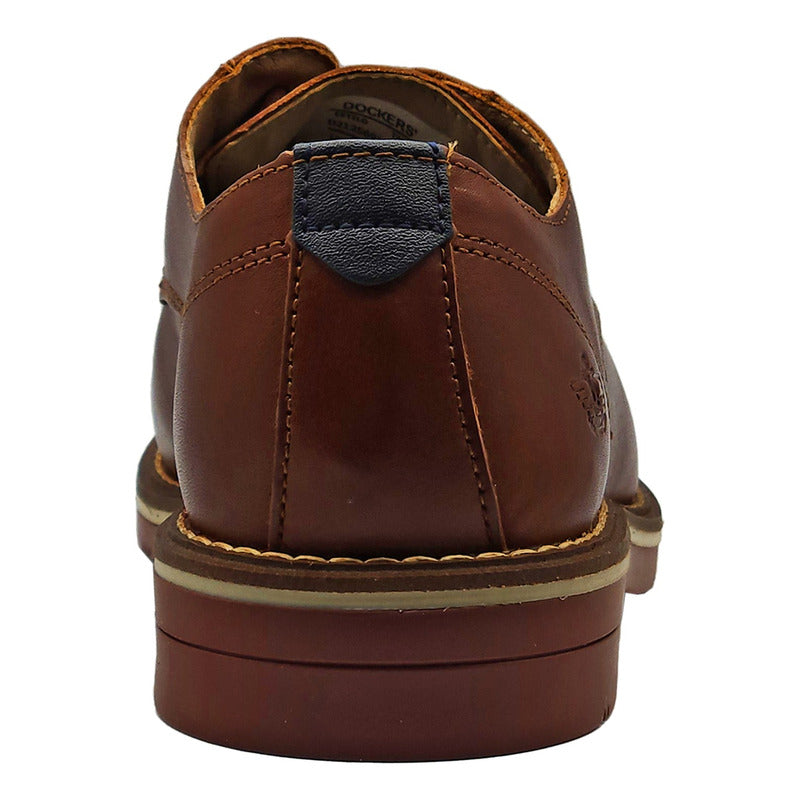 Zapato Formal Para Hombre Mod. D2125691 Marca Dockers® Chocolate Lisa 27,5 Mx