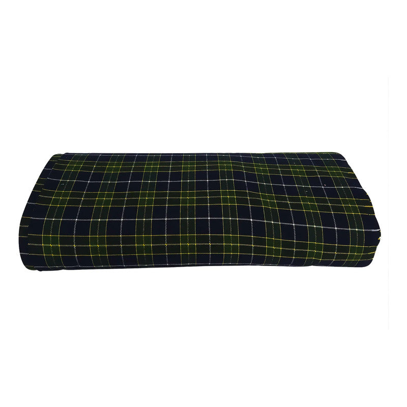 Rollo De Tela Escolar 50% Algodón 30mx1.5m Marca Dafer® Verde/multicolor Escolar