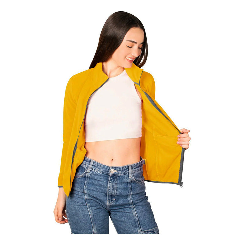 Sudadera Eco Fleece Para Mujer M.dw86-fce7597 Greenlander® G Amarillo Lisa