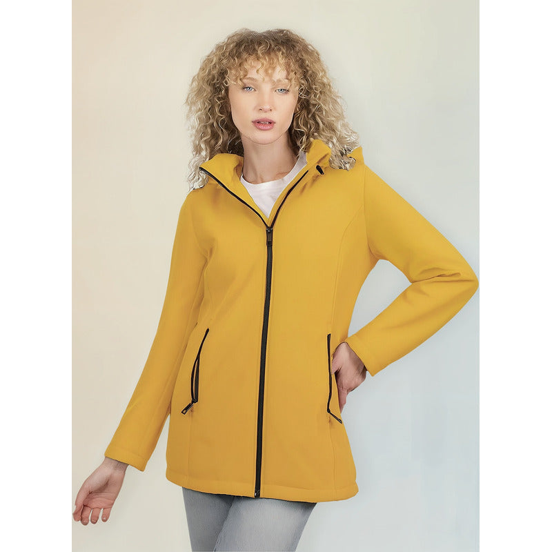 Chamarra Softshell Para Dama M.dw86-pol7888h Greenlander® Amarillo G Lisa