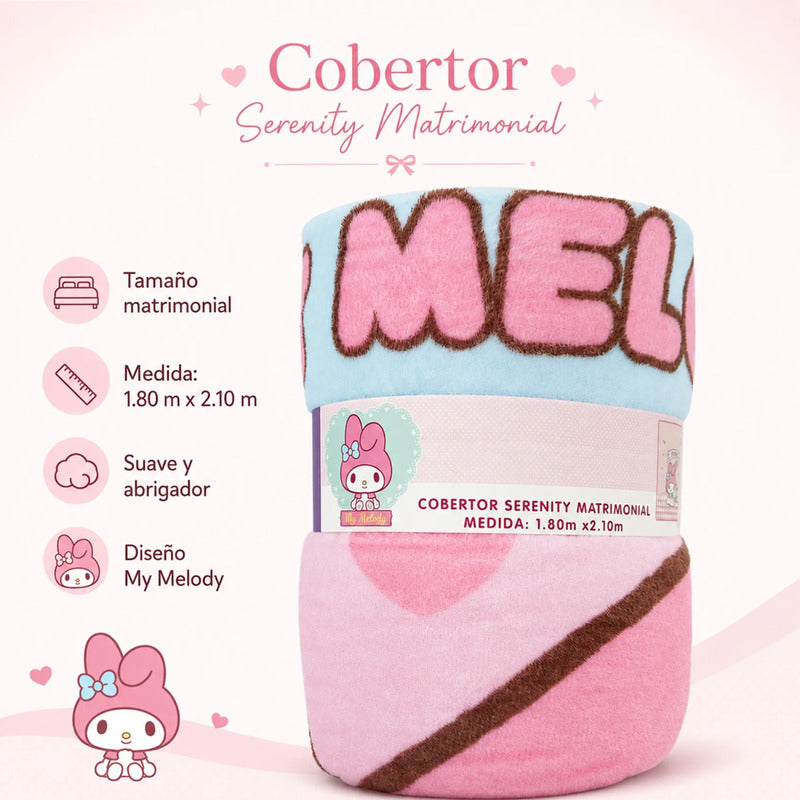 Cobertor Ligero Super Suave Matrimonial Diseños Providencia® Melody 850 G Multicolor