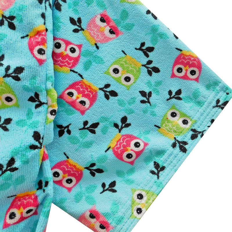 Bata De Baño Microfibra Estampada Diseños Animados
