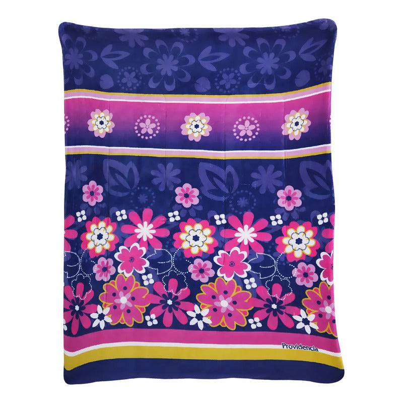 Edredón Borrega Soft Sobrecamero 2x2.20m Marca Providencia® Multicolor Cozumel