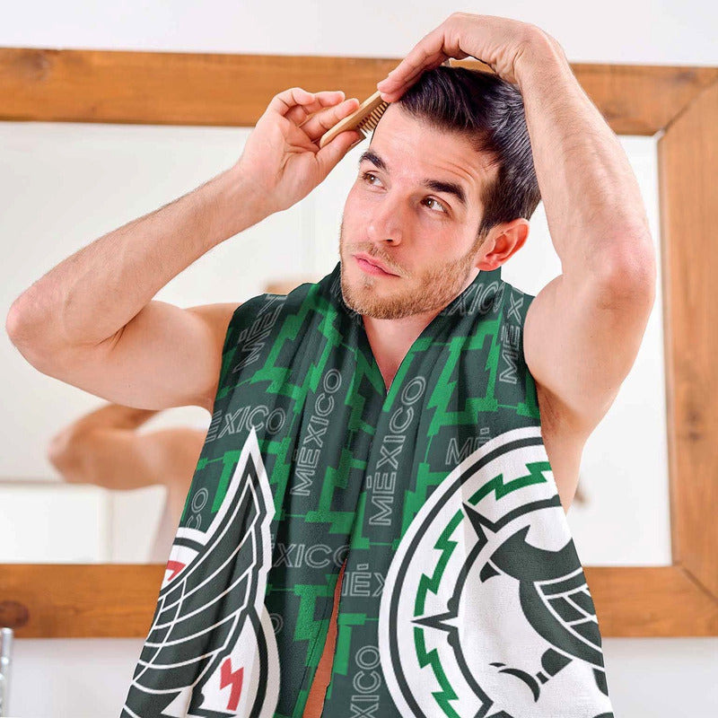 Toalla Súper Jumbo 1x1.50m Providencia® Equipos De Futbol Multicolor Selección Mexicana