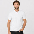 Playera Polo Para Hombre Mod.play01 Marca Truval® Blanco M Lisa