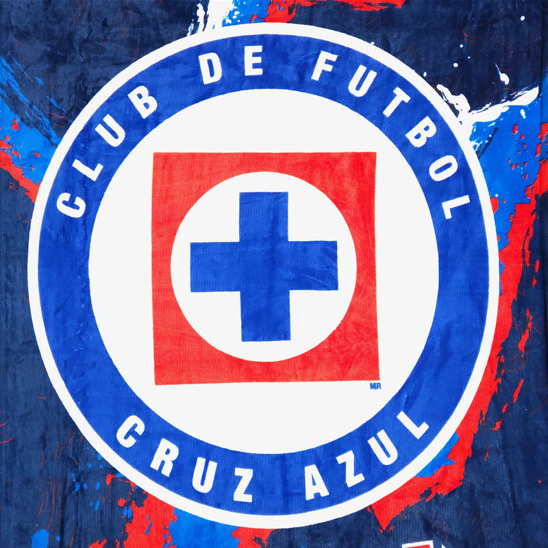 Cobertor Edredón De Borrega Matrimonial Providencia® Futbol Cruz Azul 1 Kg Multicolor