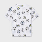 Playera Infantil Y Juvenil 6038 Marca Nukutavake Mayoral® Blanco Pelotas 8 Años Lisa