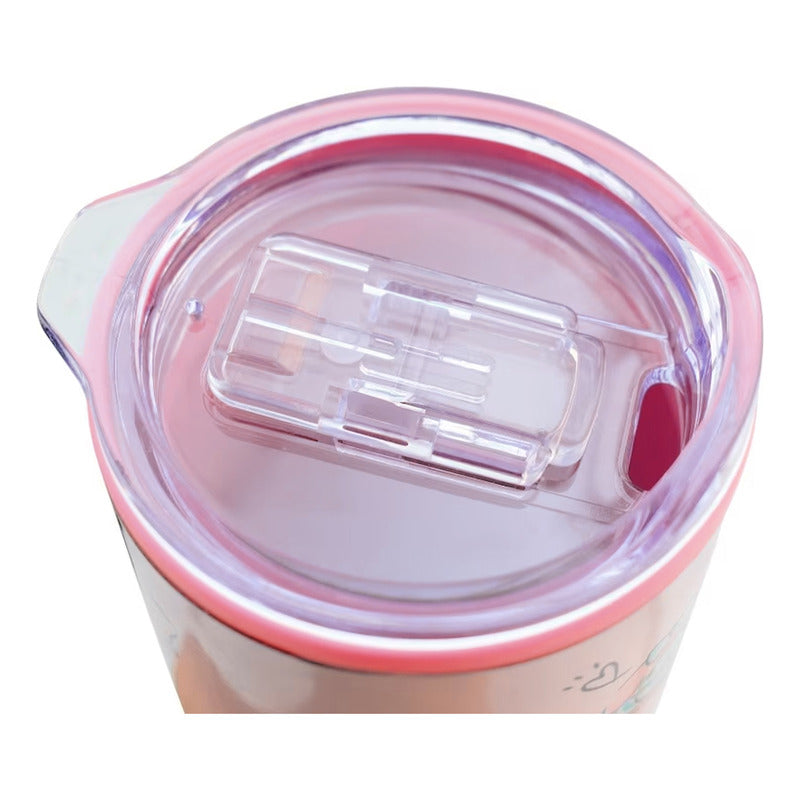 Vaso Termo Con Tapa 450ml Para Adulto Diseños Varios
