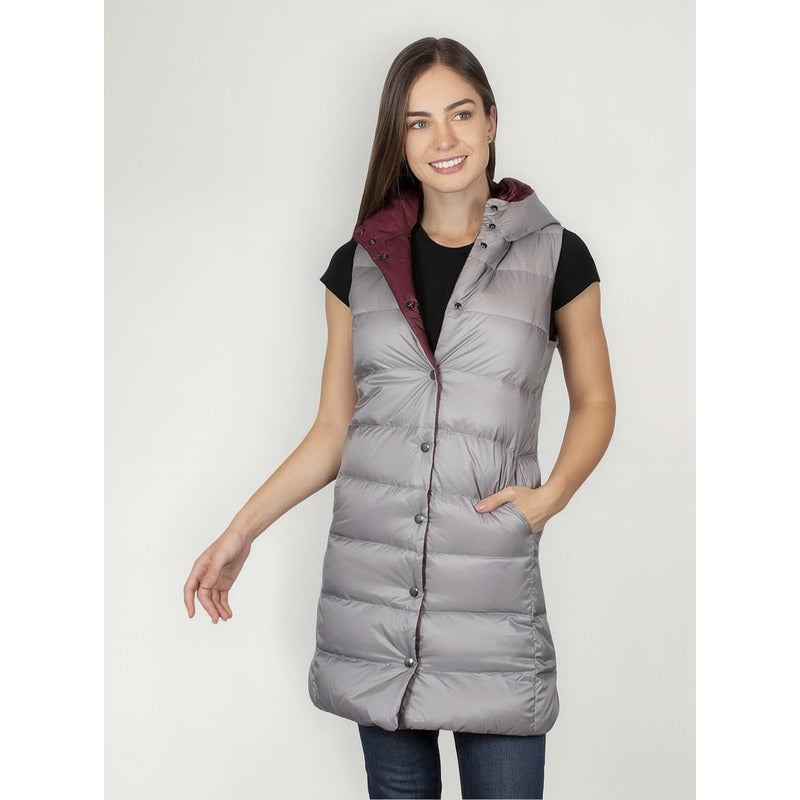 Chaleco Largo De Pluma Para Mujer Dw83-vpol8746 Greenlander®