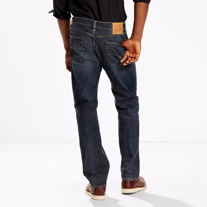 Pantalón Regular De Hombre 005051330 Mod. 505 Marca Levi's® Azul Petróleo Liso 30x32