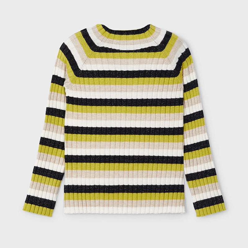 Blusa Cómoda Casual Para Niña Mod.4062 Marca Mayoral® Citronela Rayas 7 Años