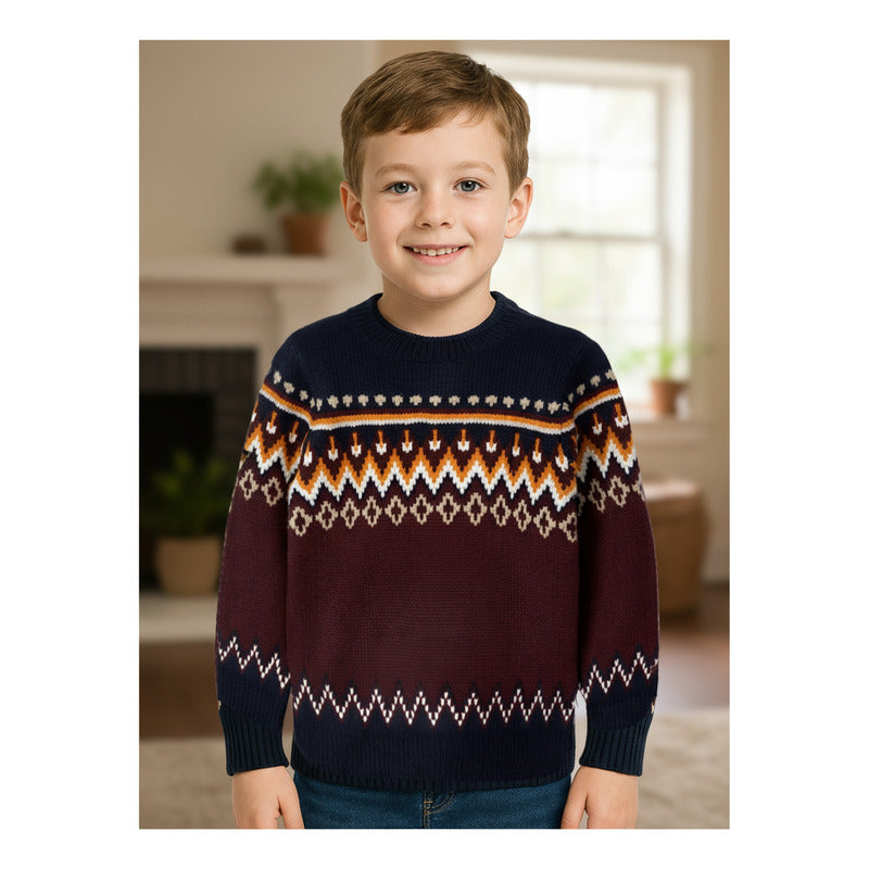 Suéter Tejido De Niño Mod.4383 Ciruela Marca Mayoral®