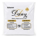 Juego De Sábanas Individual  Algodón Y Poliéster + 1 Funda Blanco Liso