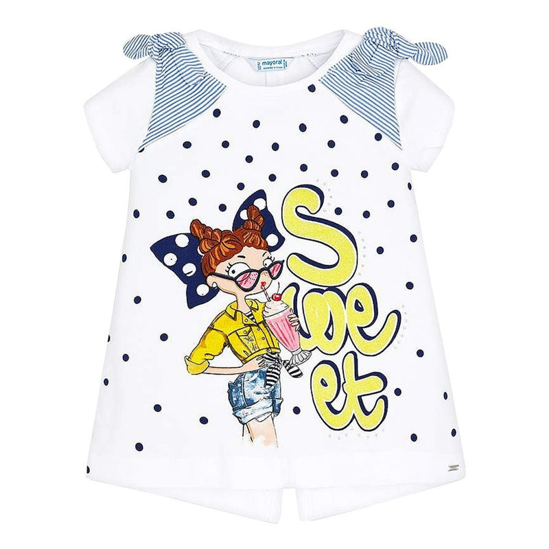 Blusa De Niña Con Estampado Mod.3005 Marca Mayoral®