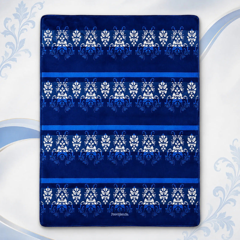 Cobertor Ligero Micrograbado 1.80x2.10m Providencia® Premium Aldana 1 Kg Azul