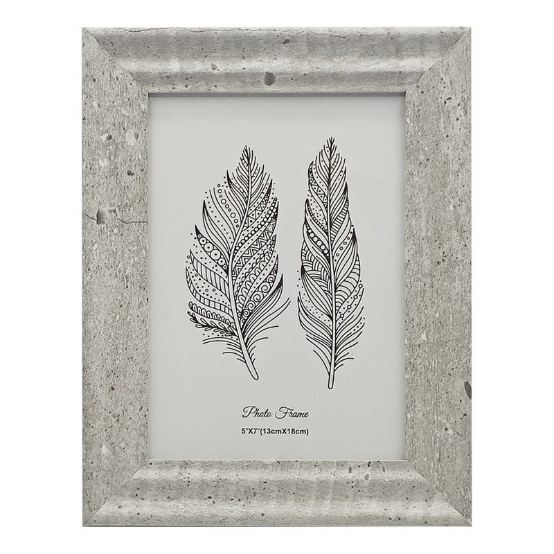 Portarretrato Con Marco Plástico-vidrio Para Mesa