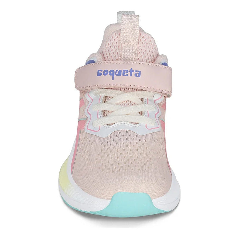 Tenis Deportivo Para Niña Mod.203300 Marca Coqueta Y Audaz® Rosa Claro 20 Mx