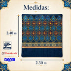 Edredón Jumbo De Borrega King Size 2.30mx2.40m Providencia® Peón Multicolor
