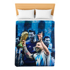 Frazada Ligera Super Suave Matrimonial Futbol Providencia® Equipo 500 G Messi