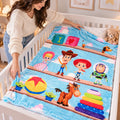 Manta De Cuna Raschel 140x110cm Dibujosanimados Providencia® Toy Story 650 G Azul Claro