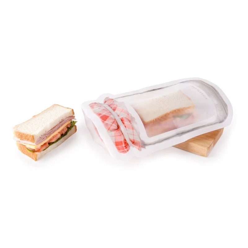 Zipper Bags Set 3 Bolsas Reutilizables Marca Kikkerland®