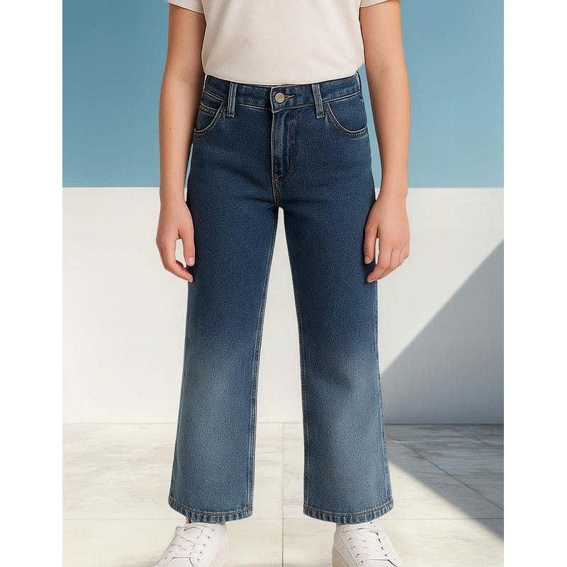 Pantalón Tejano De Niña Mod.7547 Marca Mayoral® Azul Marino Liso 8