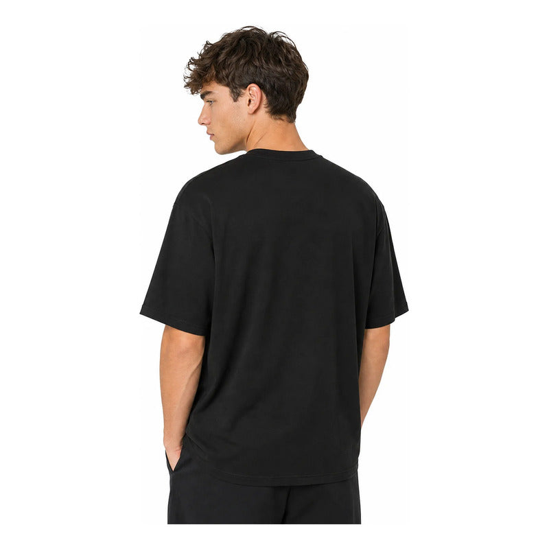 Playera Oversize Fit De Hombre Deadpool Mascara De Latex® Negro Deadpool Logo G Lisa