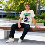 Playera Oversize Fit Para Hombre Megumi Mascara De Latex® Beige Megumi Fushiguro Eg Lisa