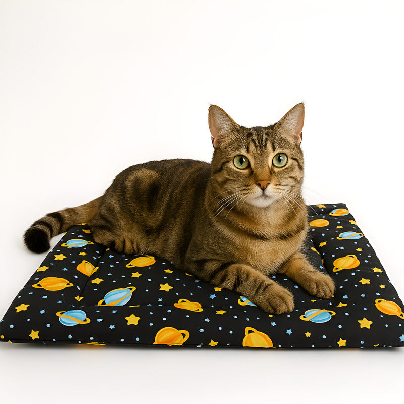 Tapete Estampado Y  Acolchado Transportadora Para Mascota