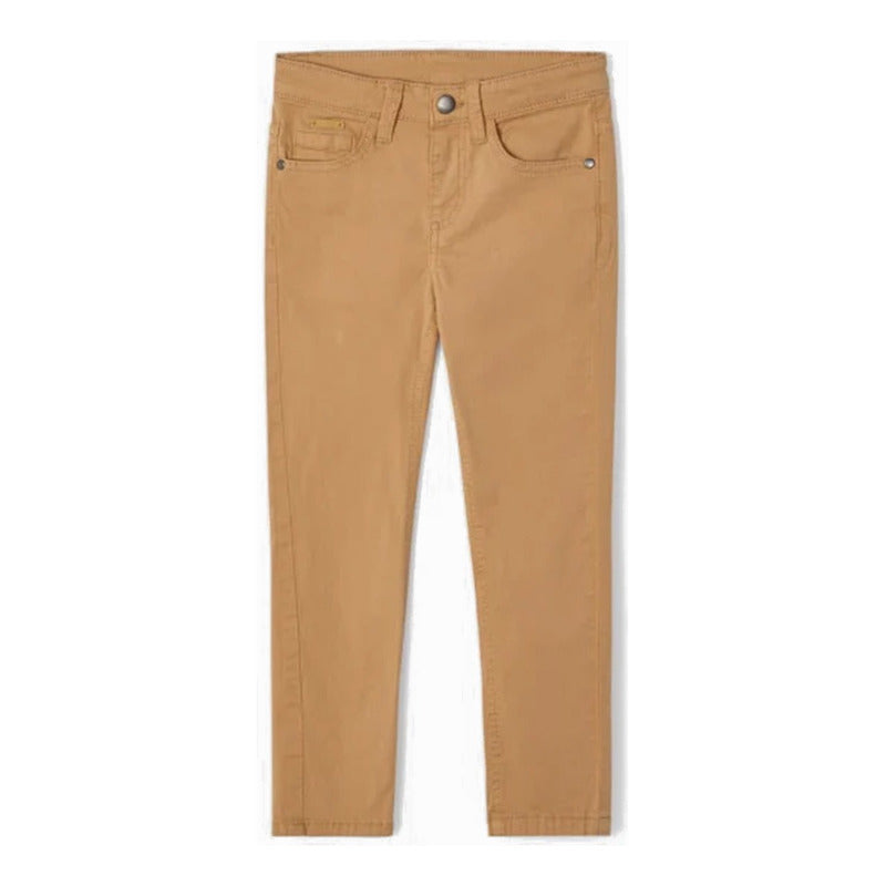 Pantalón Sarga Para Niño Mod.509 Marca Mayoral® Camel Liso 9