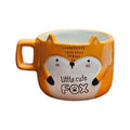Tarro 3d Para Café Zorro Little Cute Fox Cerámica 420 Ml Color Naranja Oscuro Zorro 3d